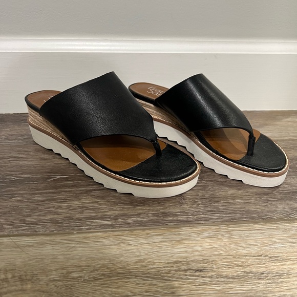 FRANCO SARTO sandals. Brand new, never worn. Black size 5 - Picture 1 of 3
